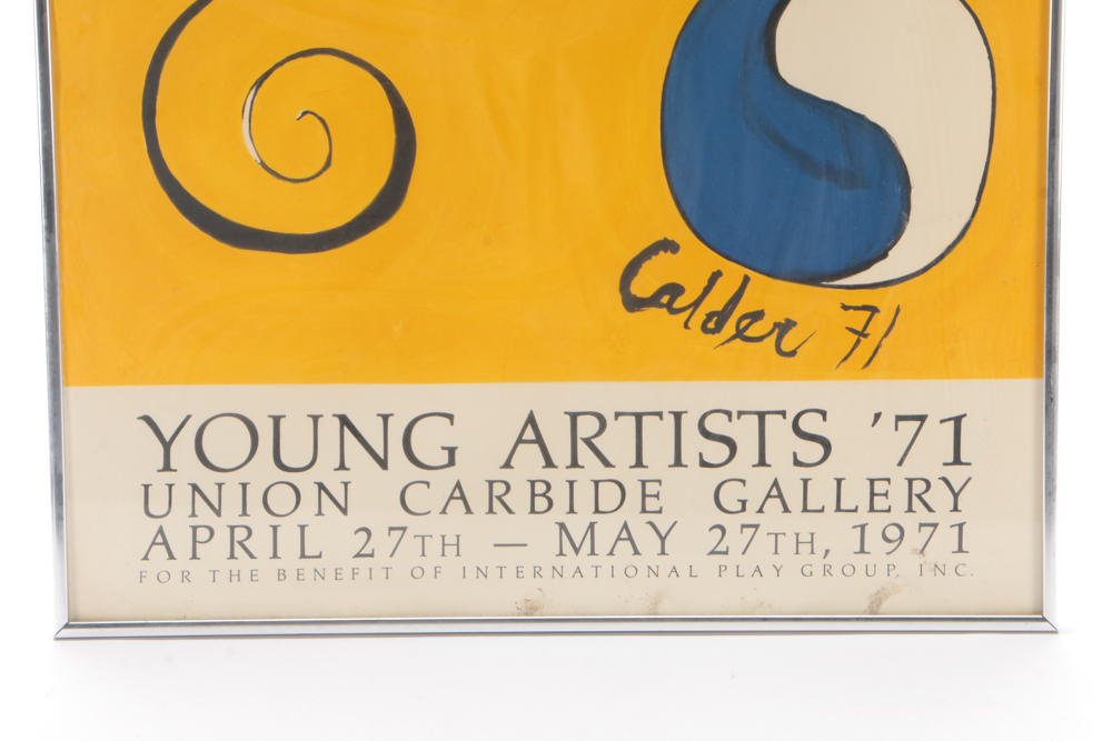 Alexander Calder Exhibiton Poster after "For Young Artists"