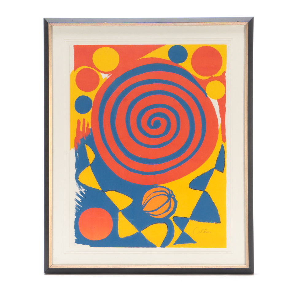 Alexander Calder Limited Edition Color Lithograph