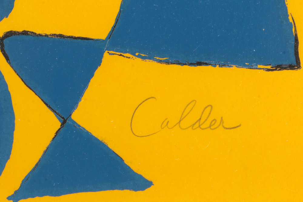 Alexander Calder Limited Edition Color Lithograph