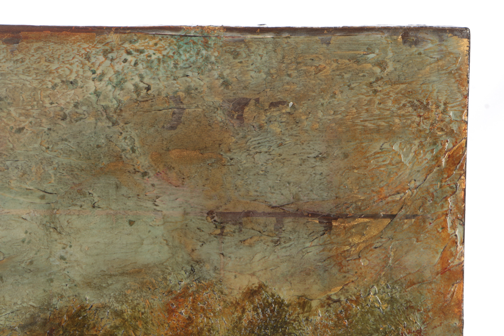 Dina Lowery Mixed Media Painting on Canvas "Linear Scapes"