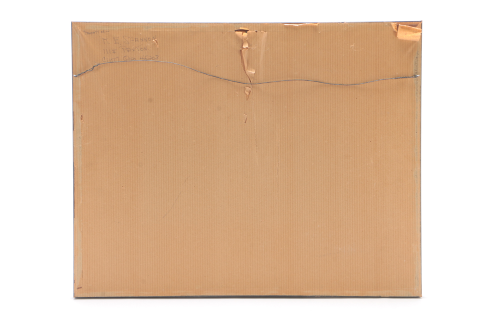 Carroll Vintage Watercolor Painting of Village Scene