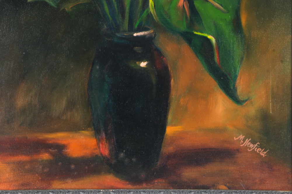 Martha Newfield Oil Painting on Canvas "Bird of Paradise"