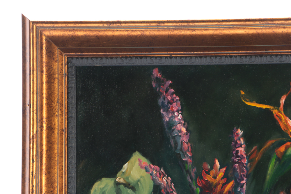 Martha Newfield Oil Painting on Canvas "Bird of Paradise"