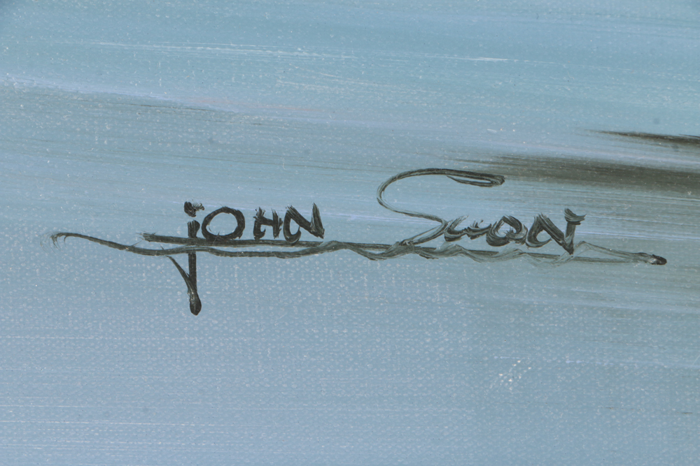 John Swan Oil Painting on Canvas of Seascape