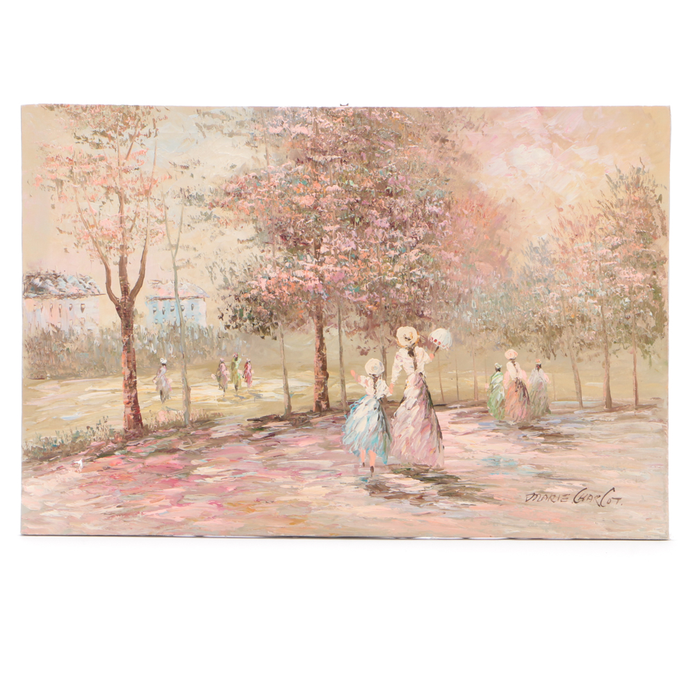 Marie Charlot Oil on Canvas Impressionist Painting