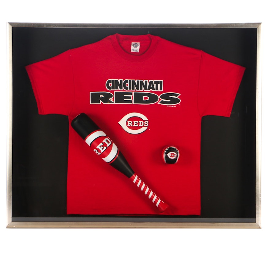 Shadow Box Cincinnati Reds Display