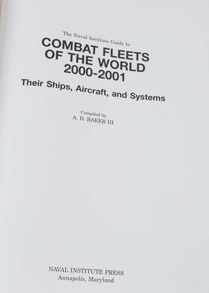 Naval Institute Guide to Combat Fleets Books