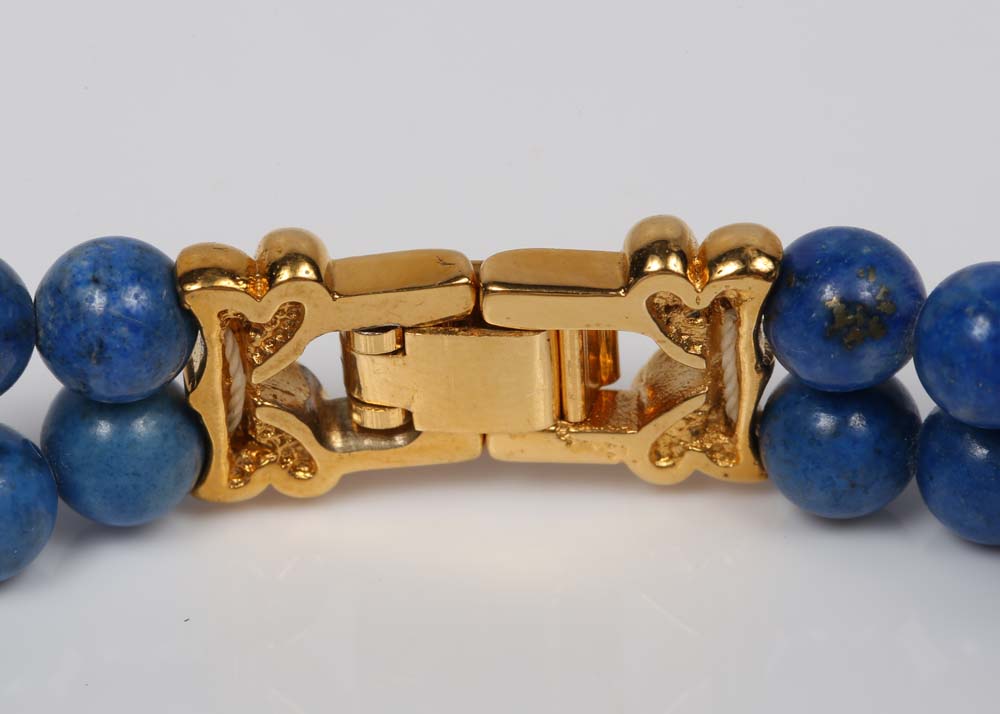 Lapis Lazuli Lucoral Diamond Quartz Watch