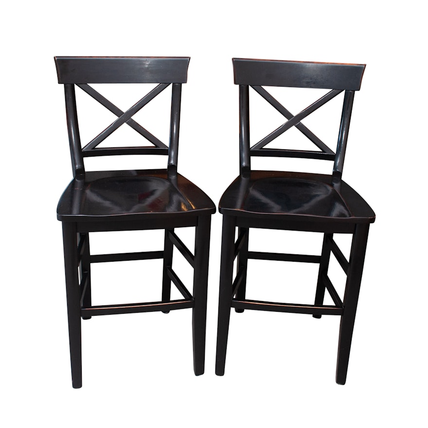 Pairing of Pottery Barn Counter Stools