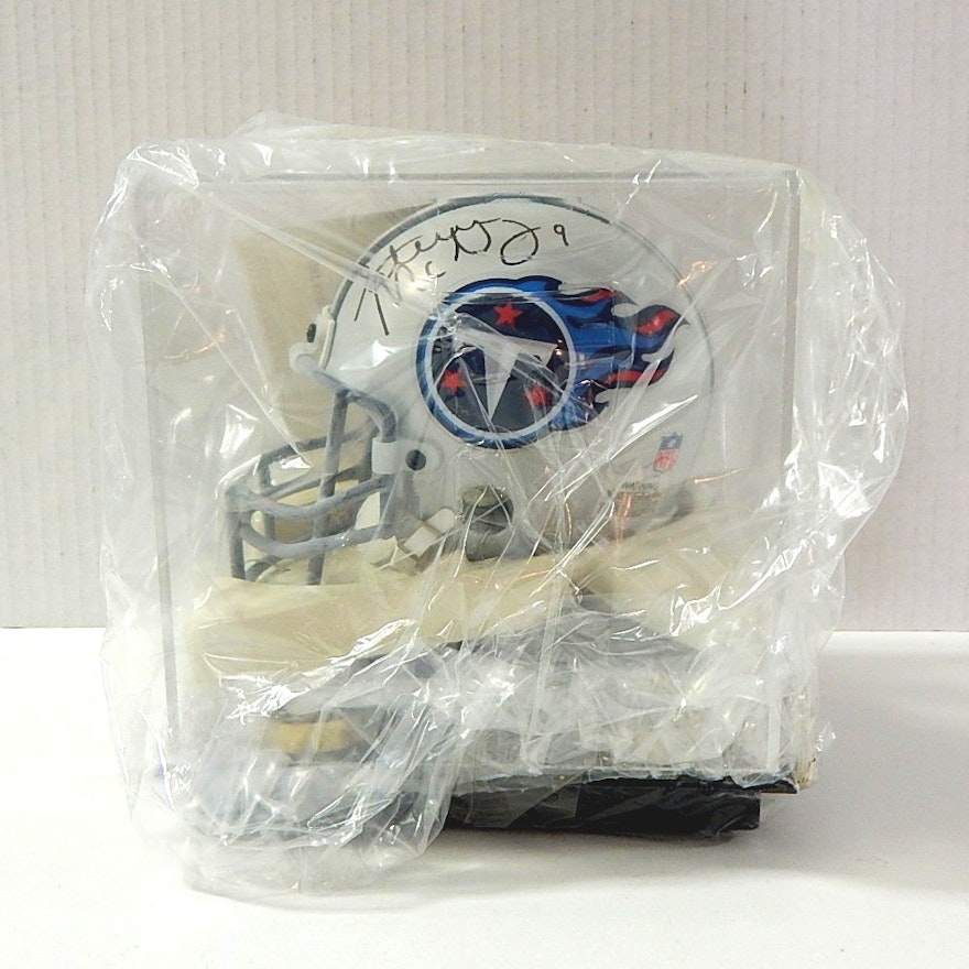 Steve McNair Signed Mini Helmet by Athlon Sports