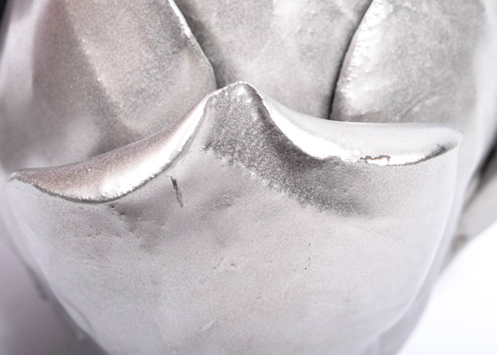 Ceramic and Metal Flower Candle Votives