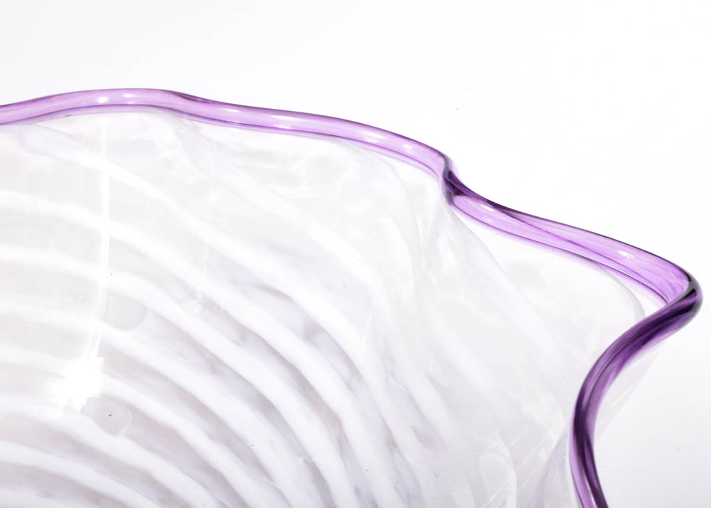 Art Glass Wave Bowl