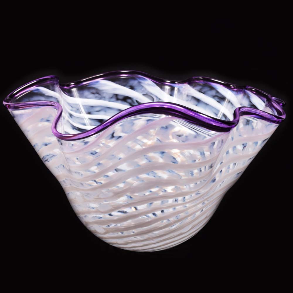 Art Glass Wave Bowl