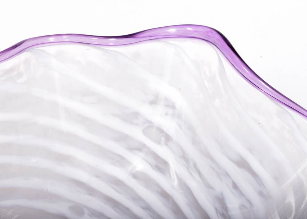 Art Glass Wave Bowl