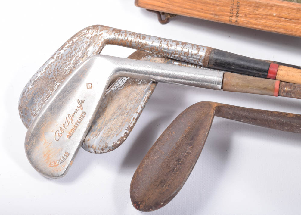 Vintage Golf Clubs and Bag
