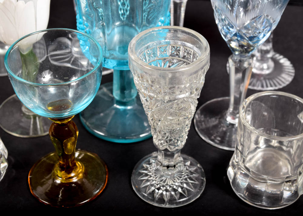 Assorted Cordial Glasses including Rogaska "Gallia"