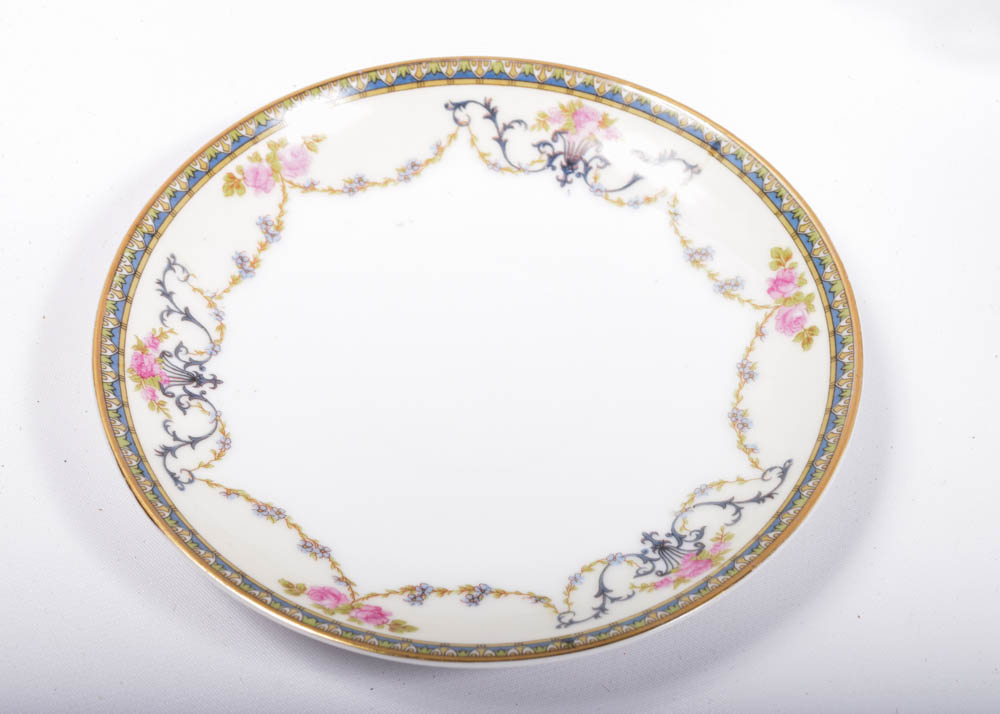 Noritake "Premier" Porcelain Bouillon Cups and Saucers