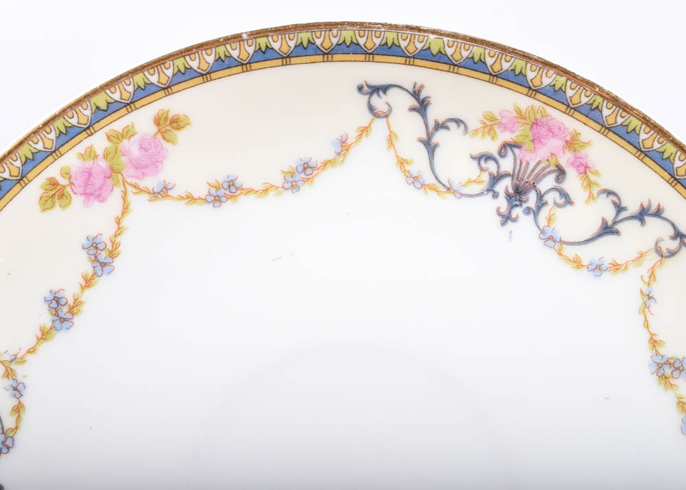 Noritake "Premier" Porcelain Bouillon Cups and Saucers