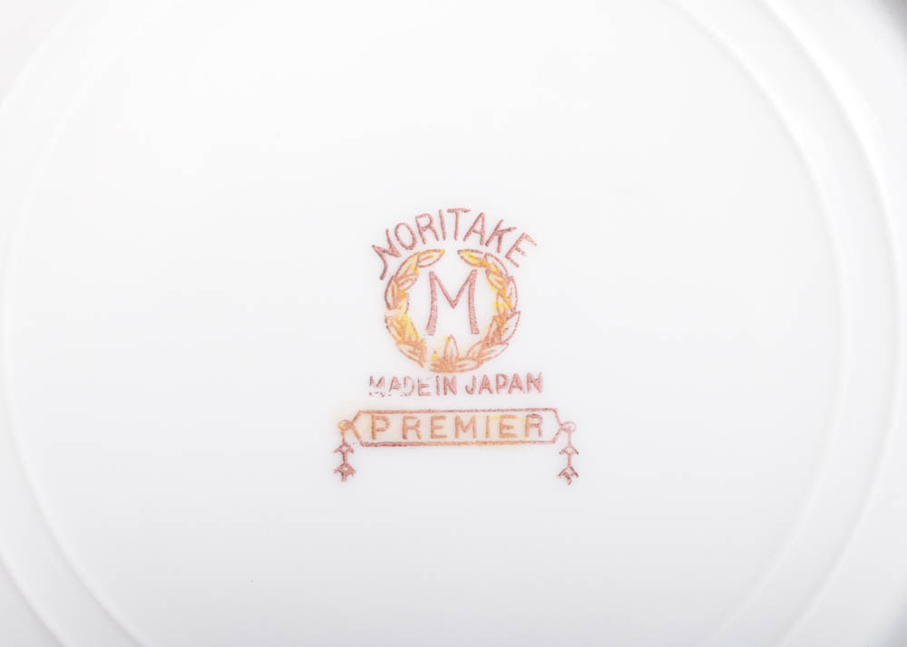 Noritake "Premier" Porcelain Bouillon Cups and Saucers