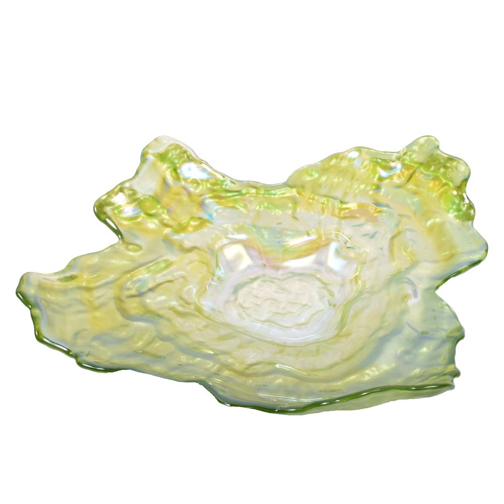 Free-Form Art Glass Centerpiece Bowl
