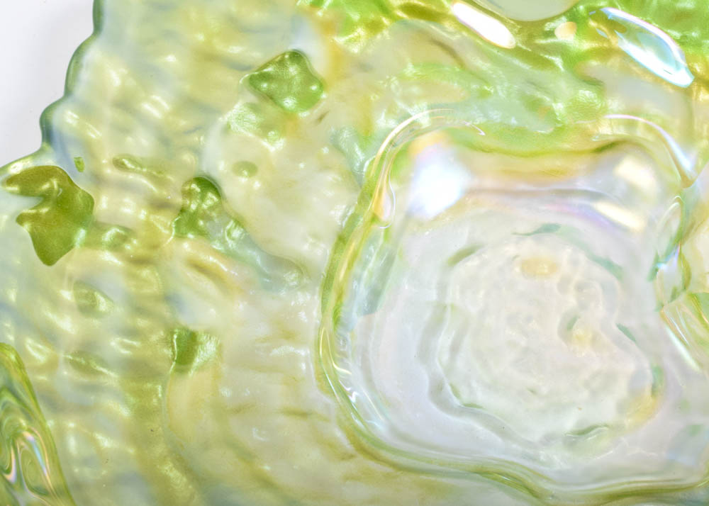 Free-Form Art Glass Centerpiece Bowl