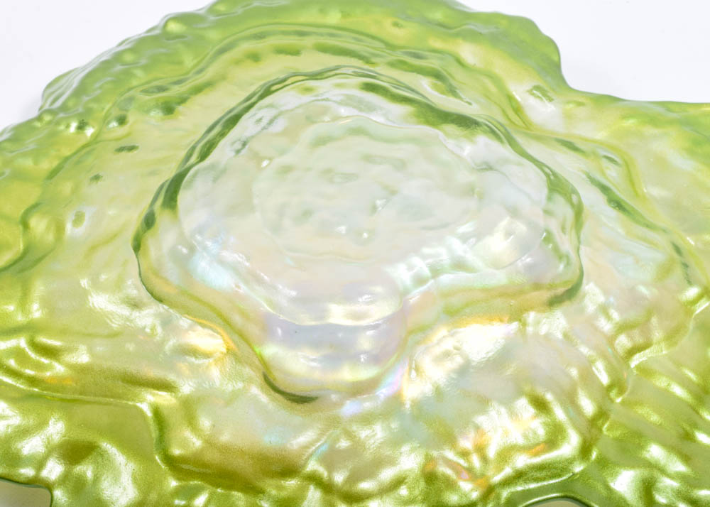 Free-Form Art Glass Centerpiece Bowl