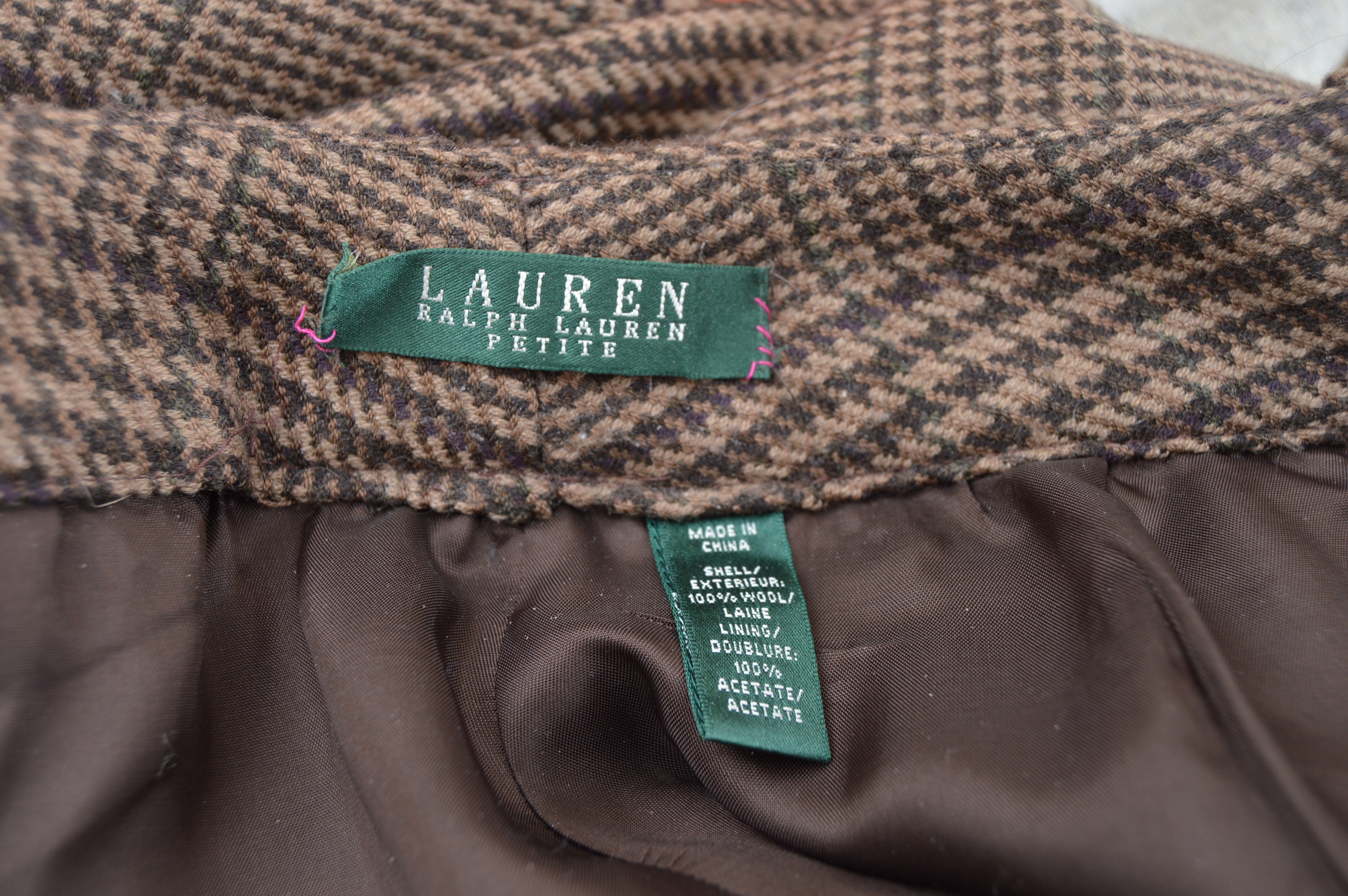 Women's Ralph Lauren Green Label Wool Separates with Skirt Suit