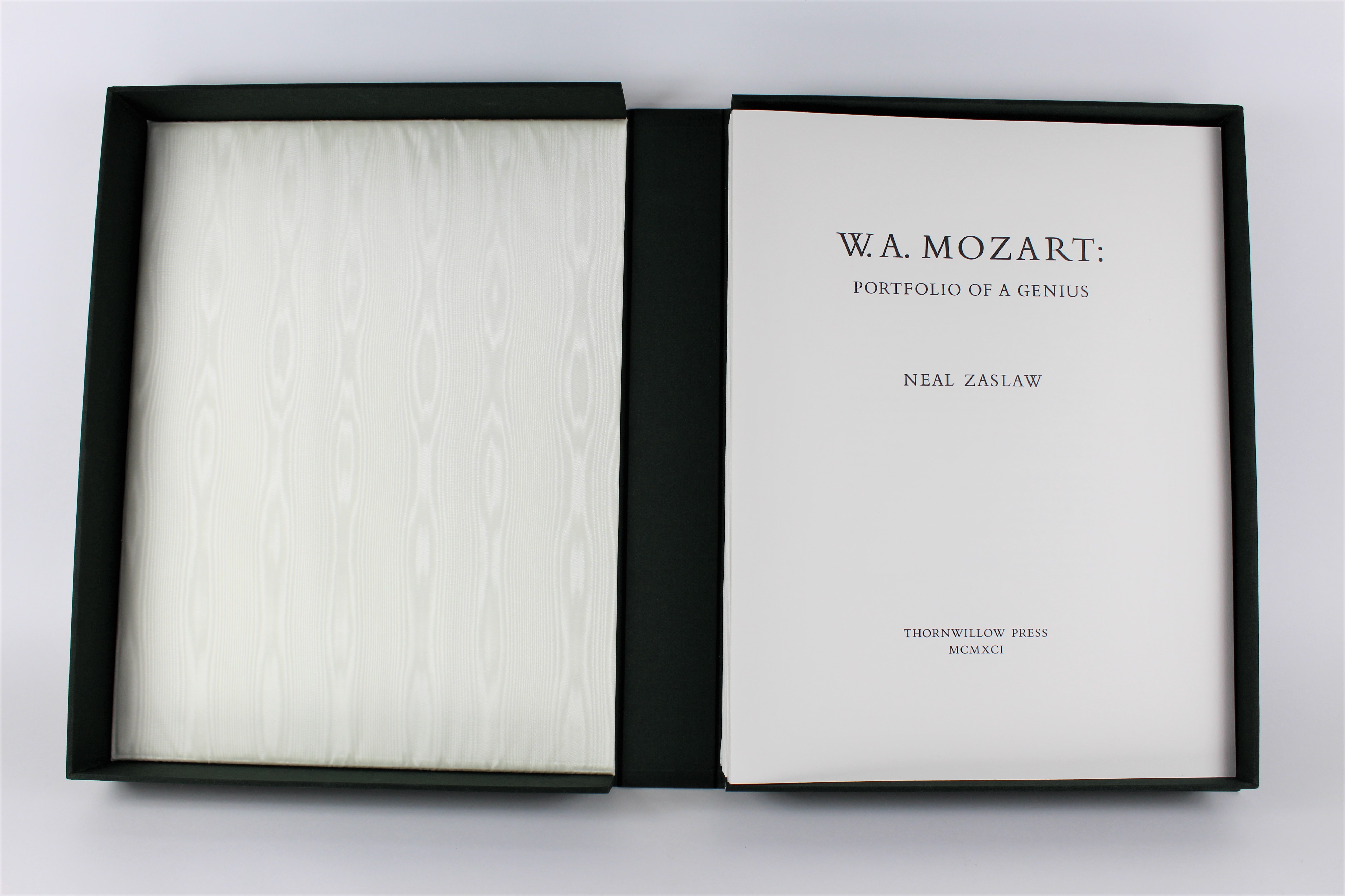 1991 "W. A. Mozart: A Portfolio of a Genius" by Neal Zaslaw