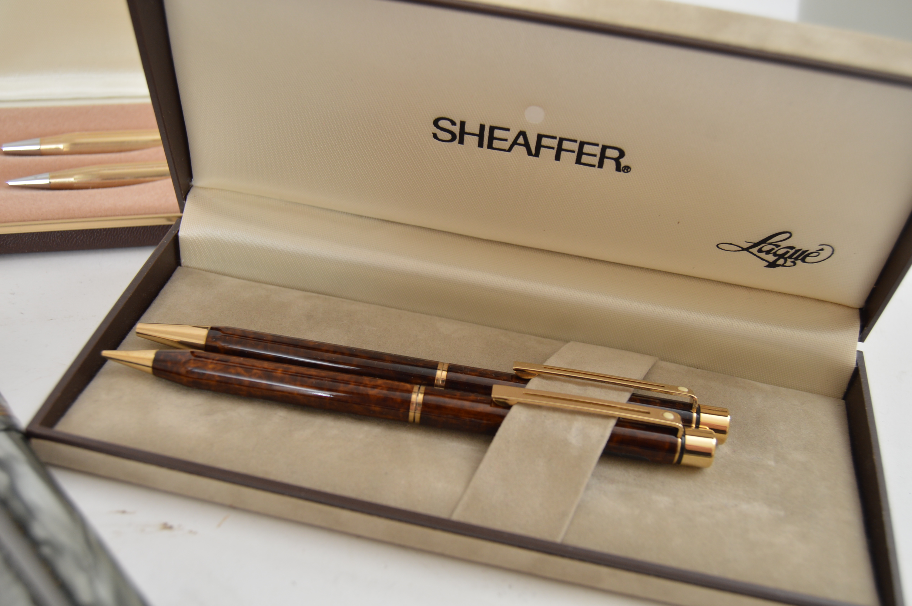 Vintage Pen and Pencil Collection with Art Deco, Cross and Shaeffer