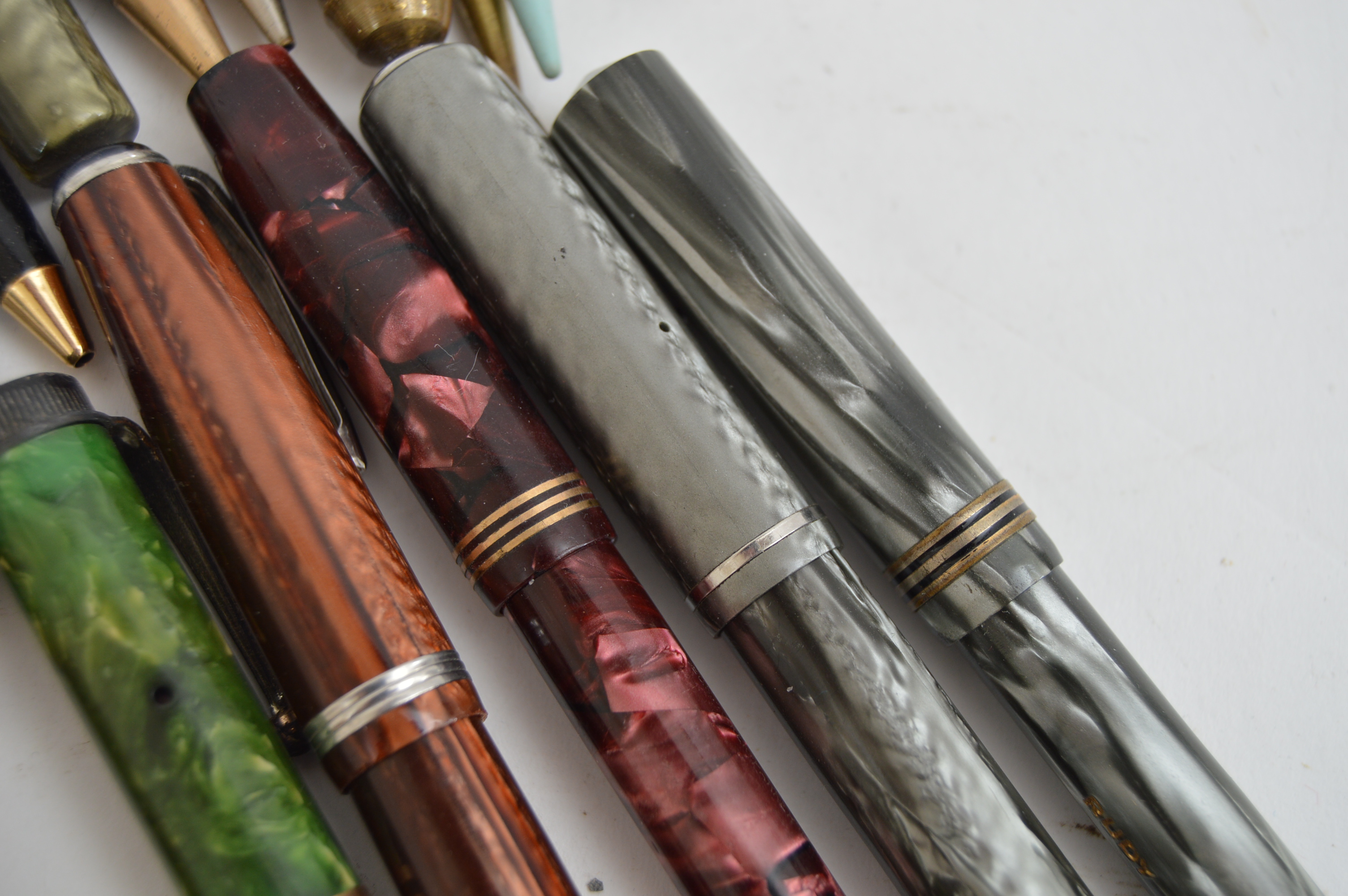 Vintage Pen and Pencil Collection with Art Deco, Cross and Shaeffer