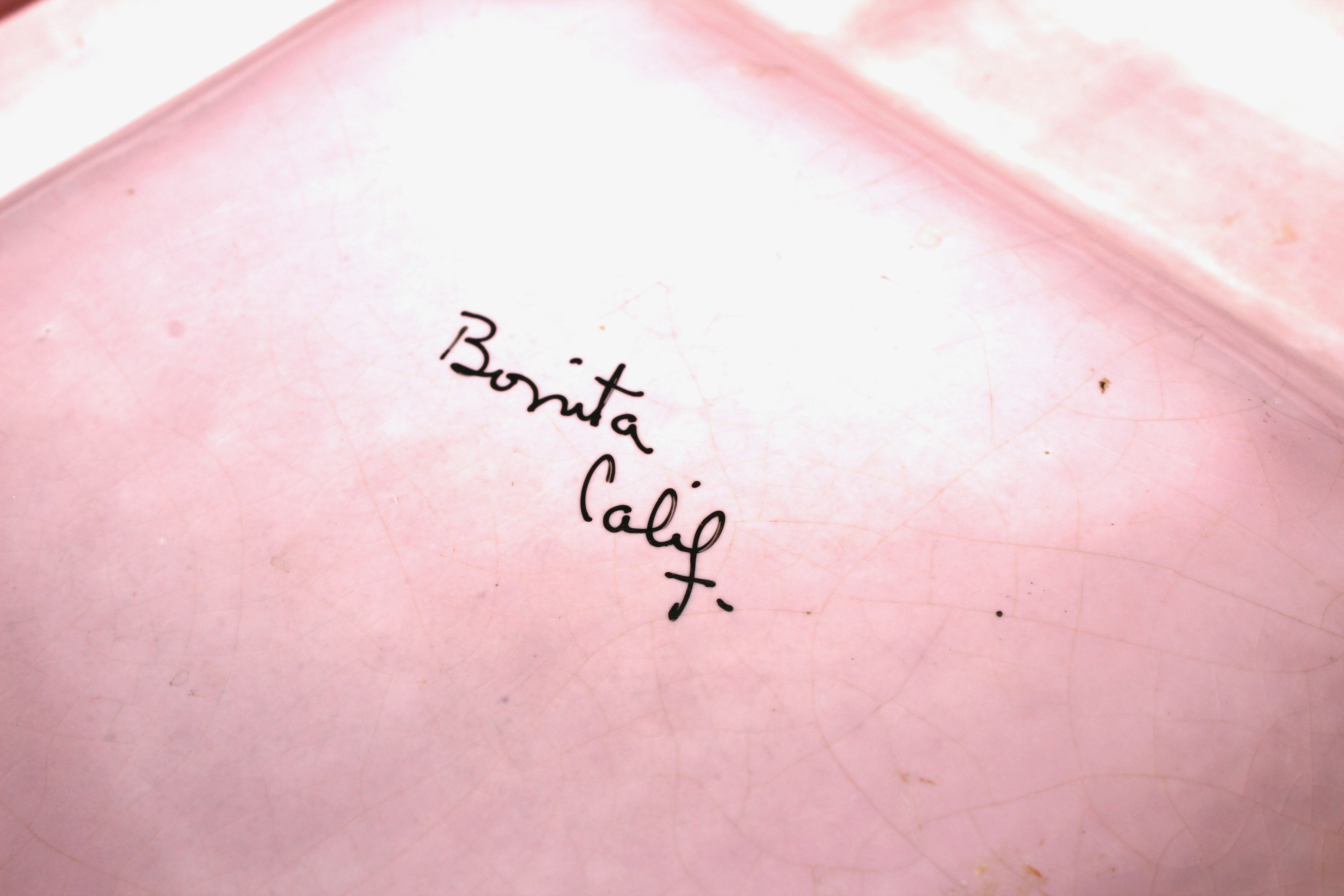 Vintage Pink Bonita Ashtray and Ronson Marilyn Monroe Lighter