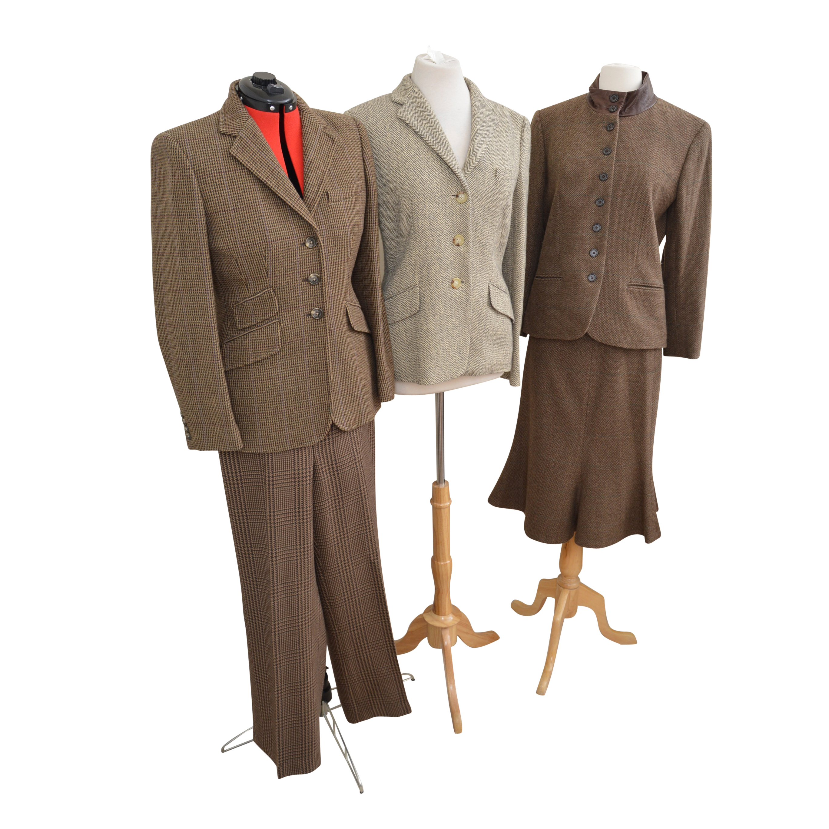 Women's Ralph Lauren Green Label Wool Separates with Skirt Suit