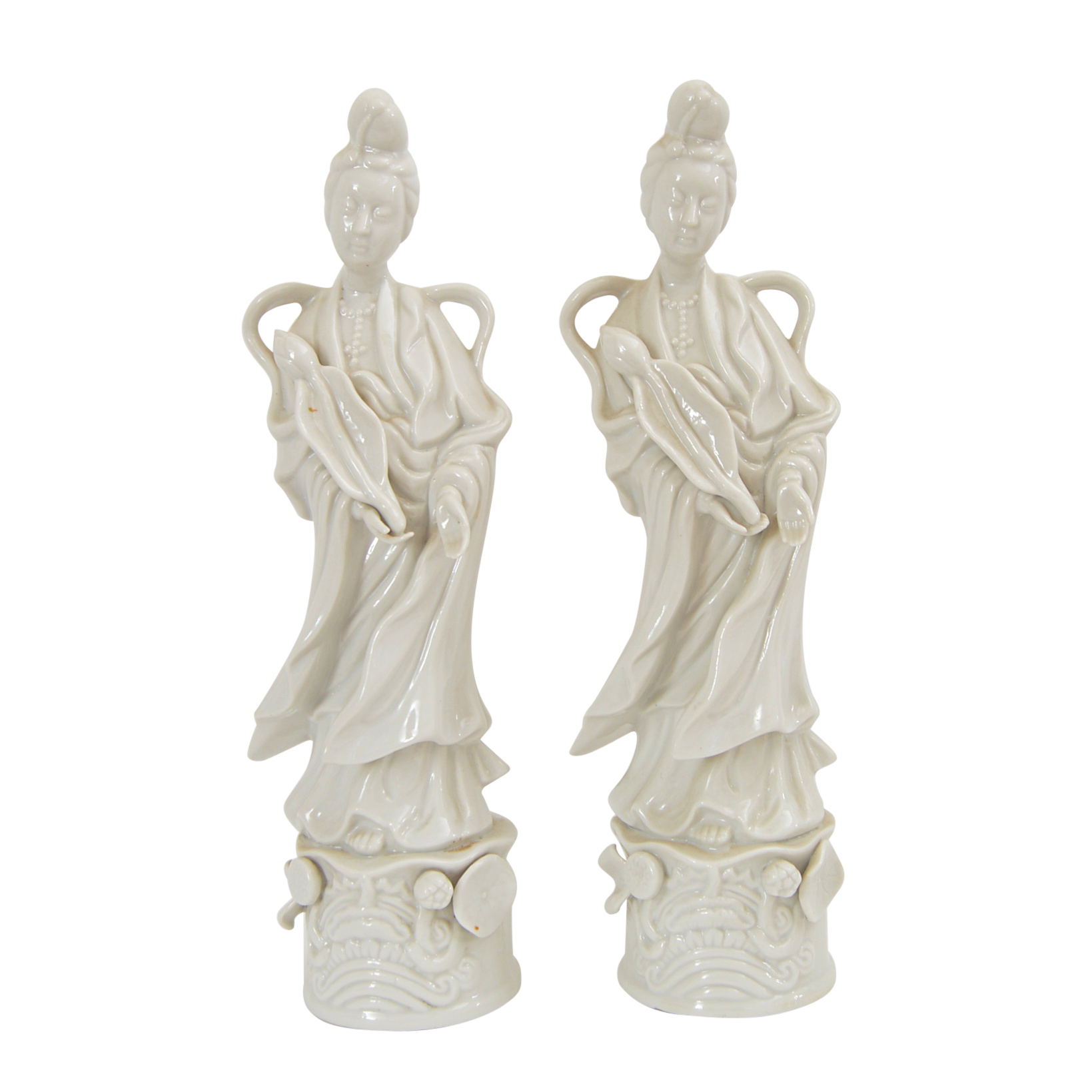 Chinese Blanc de Chine Guanyin Figurines