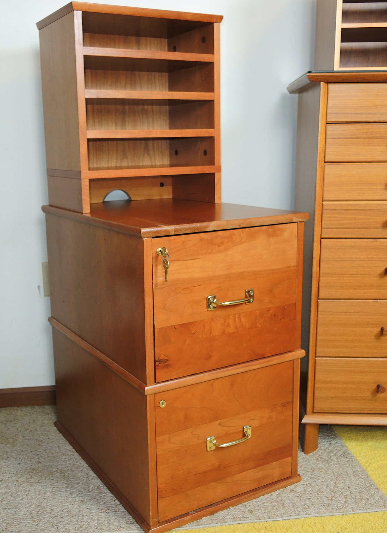 Levenger Wooden File Cabinet and Office Furniture