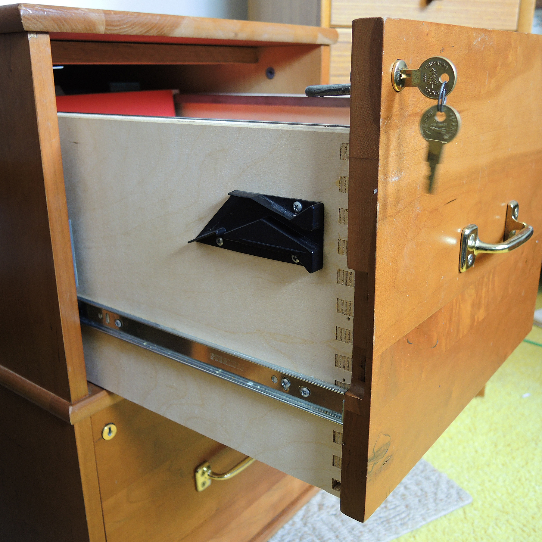 Levenger Wooden File Cabinet and Office Furniture