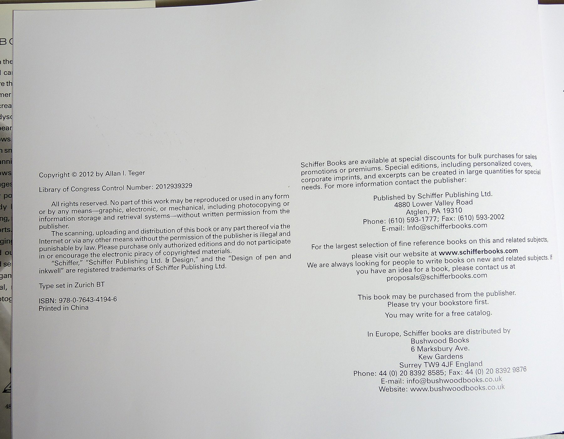 Signed "Bodyscapes" Book and Photograph by Allan I. Teger