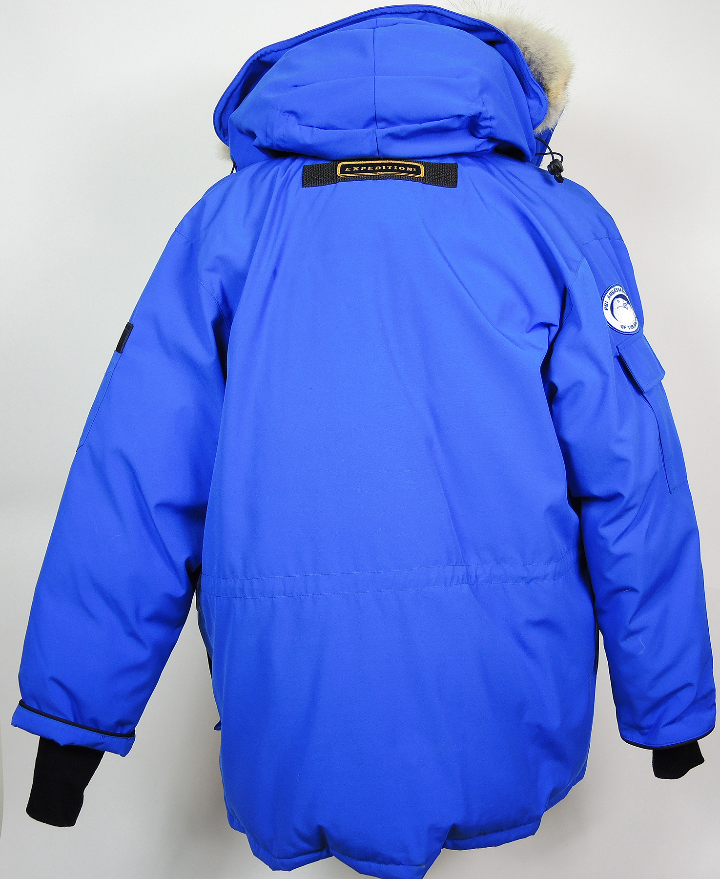 Men's Canada Blue Goose Down Expedition Parka with New Gloves