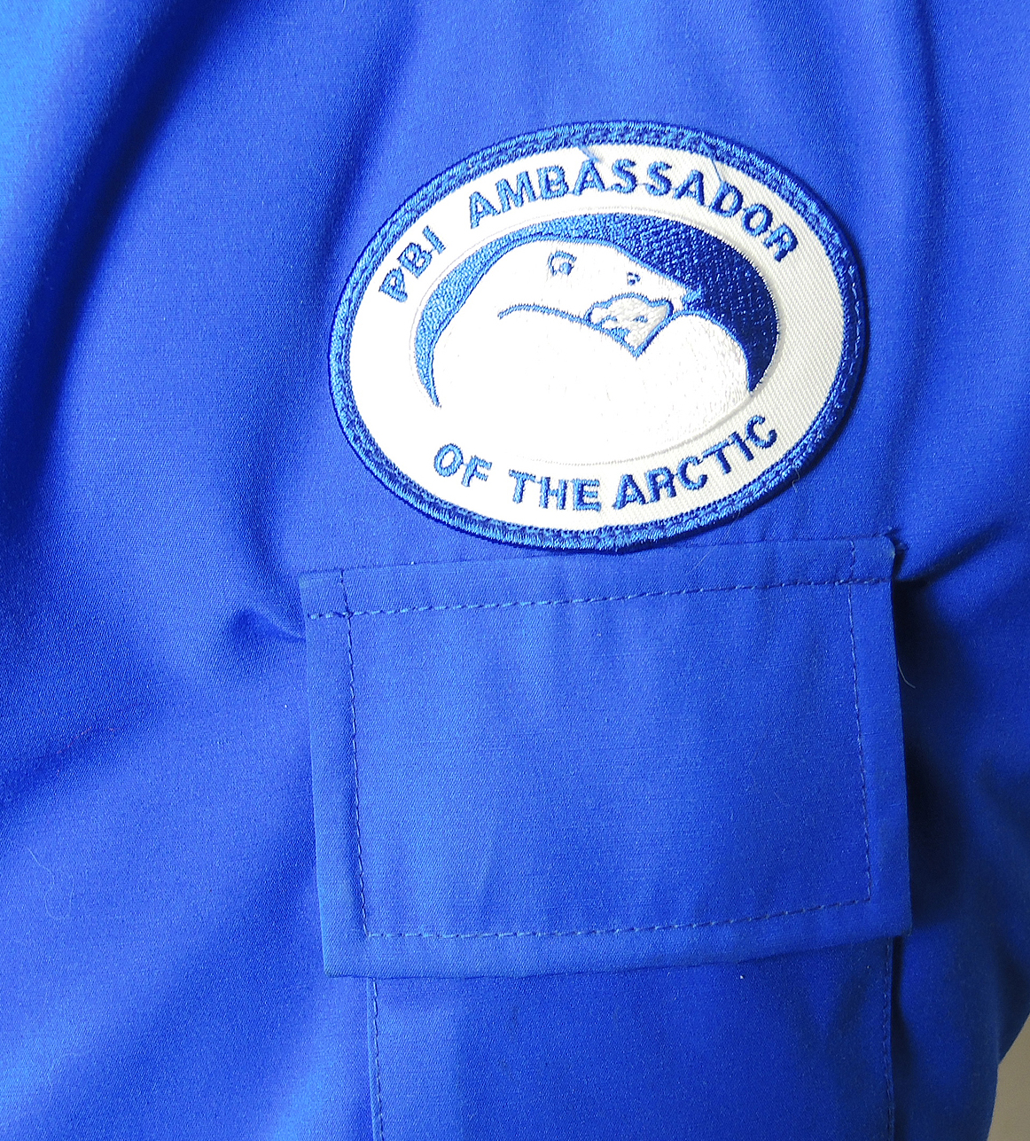 Men's Canada Blue Goose Down Expedition Parka with New Gloves