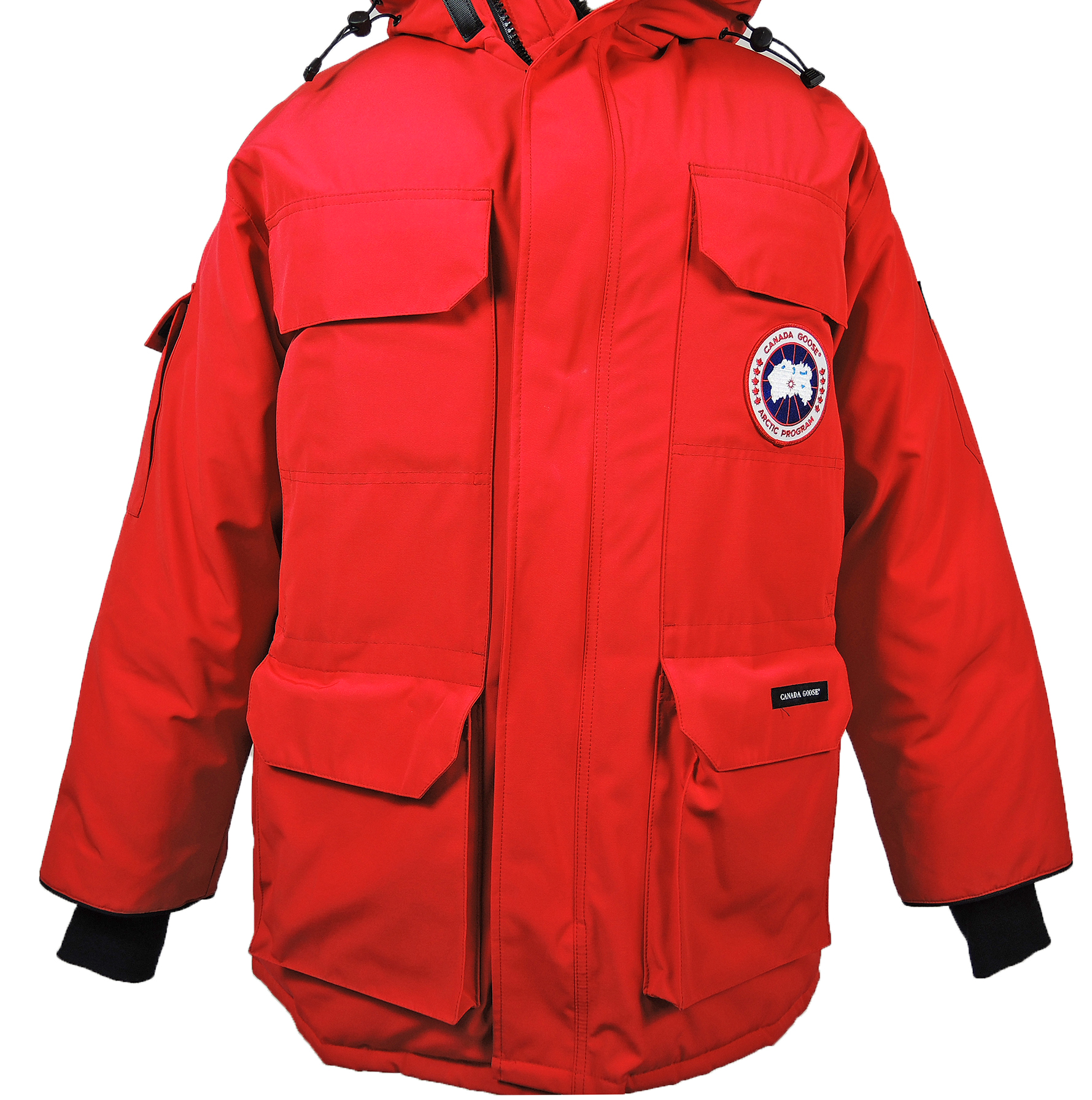Men's Red Canada Goose Down Expedition Parka with Gordini Gloves