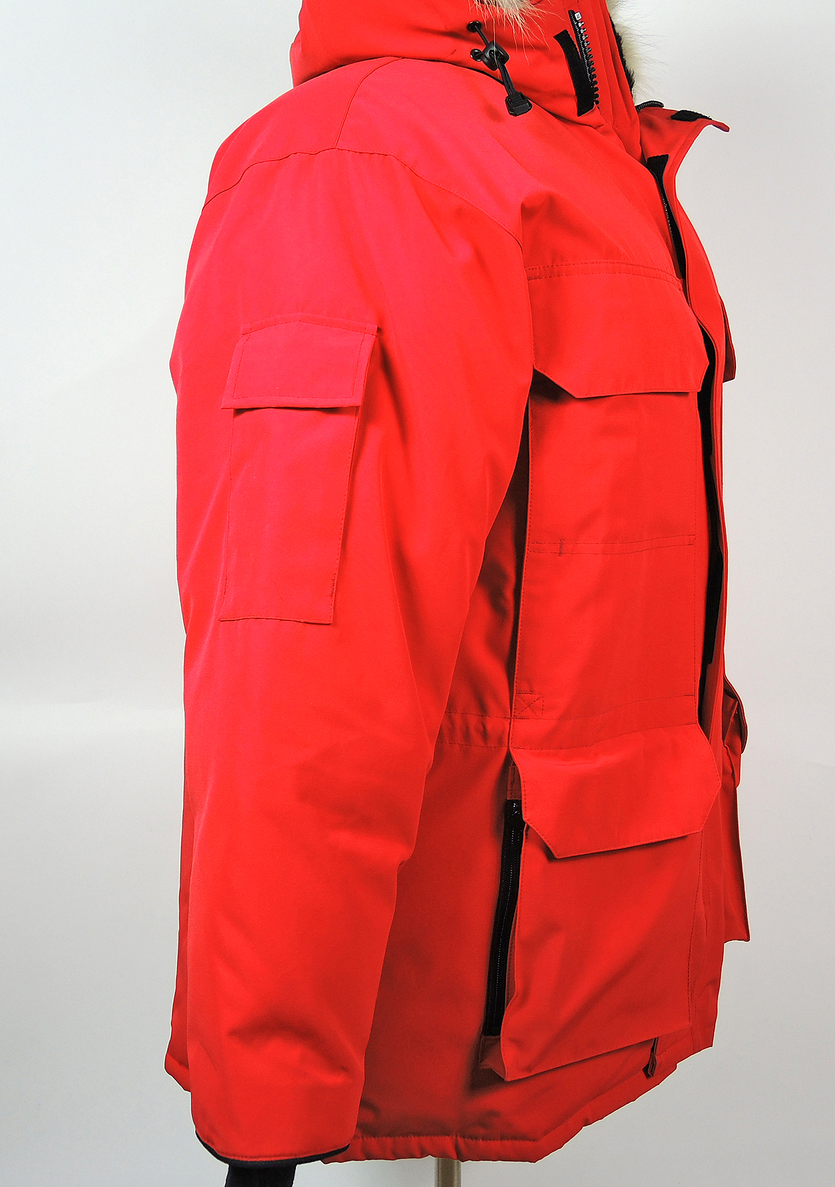 Men's Red Canada Goose Down Expedition Parka with Gordini Gloves