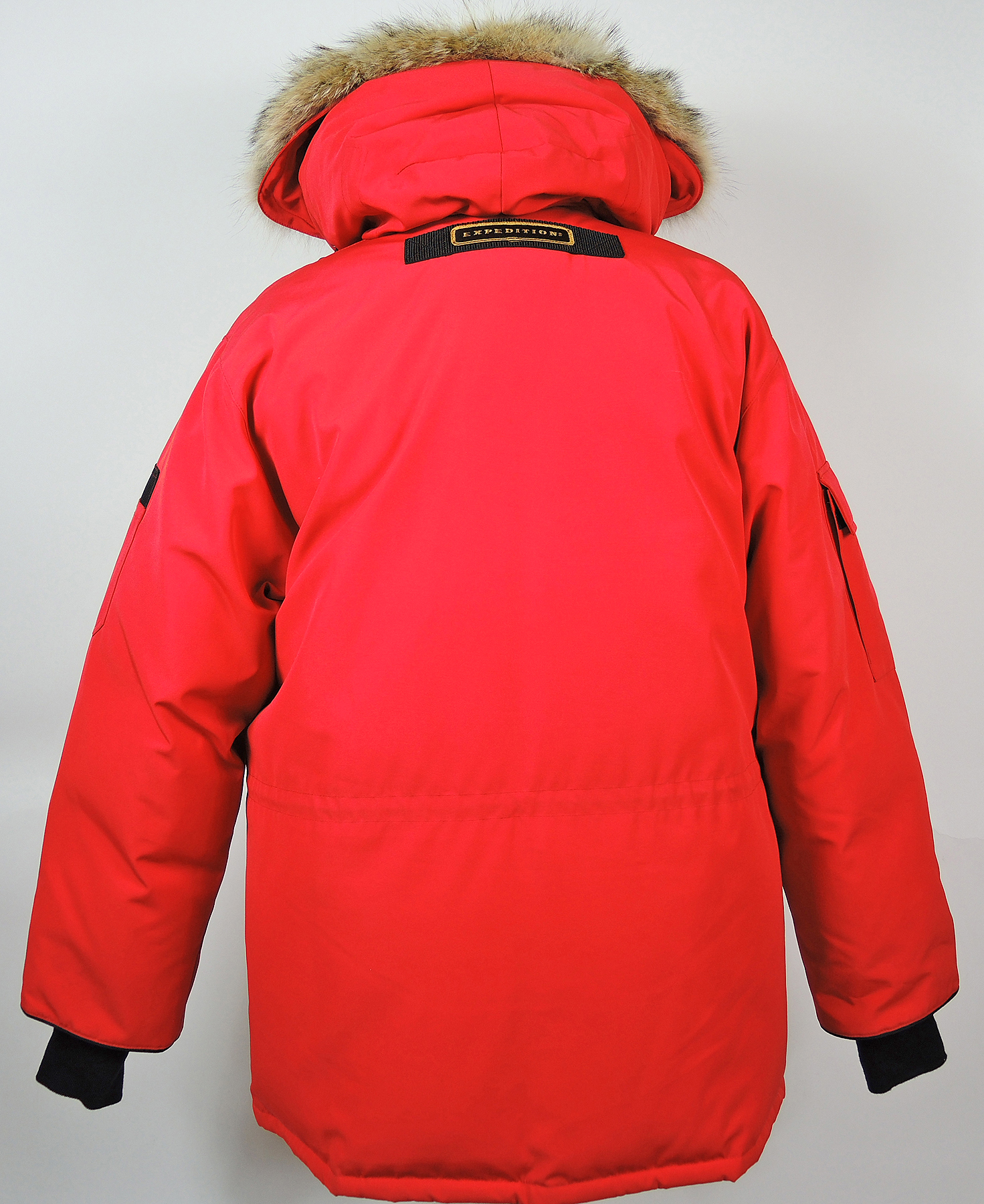 Men's Red Canada Goose Down Expedition Parka with Gordini Gloves