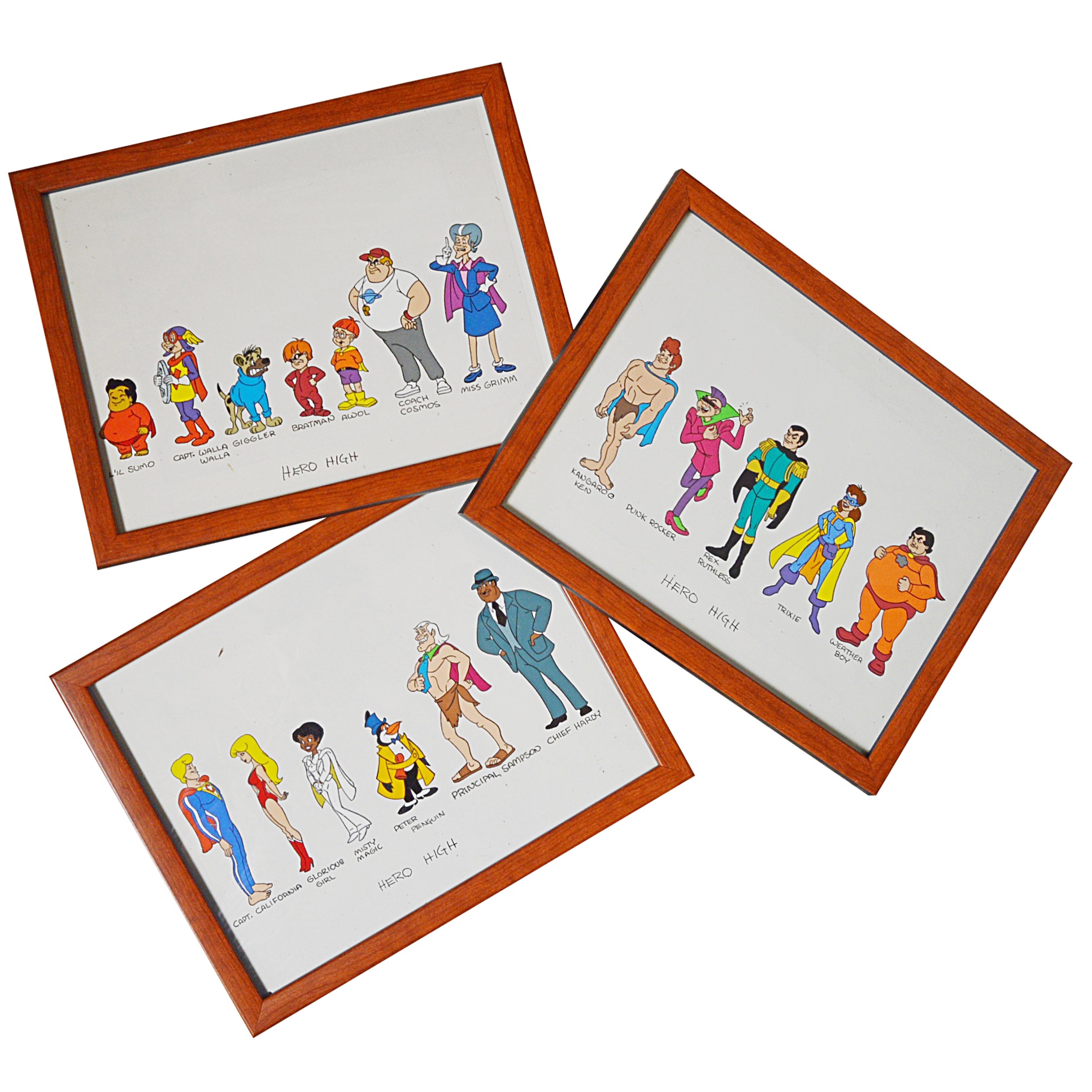 Original Cartoon Cels for "Hugo High"