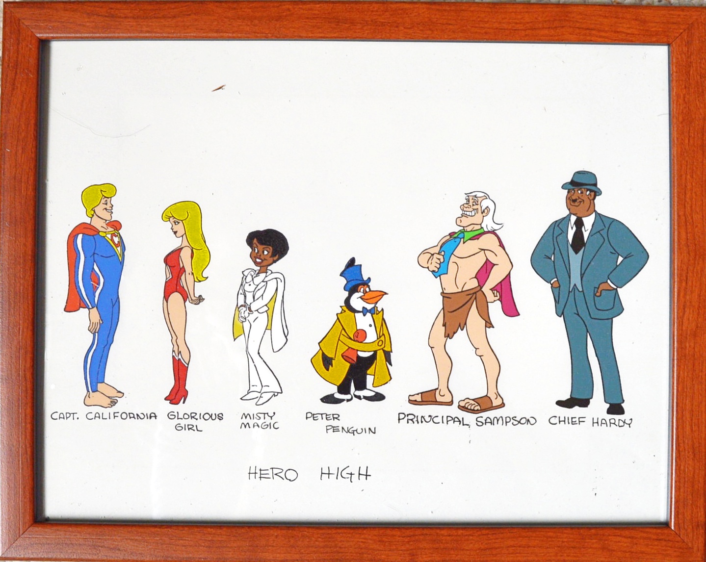 Original Cartoon Cels for "Hugo High"