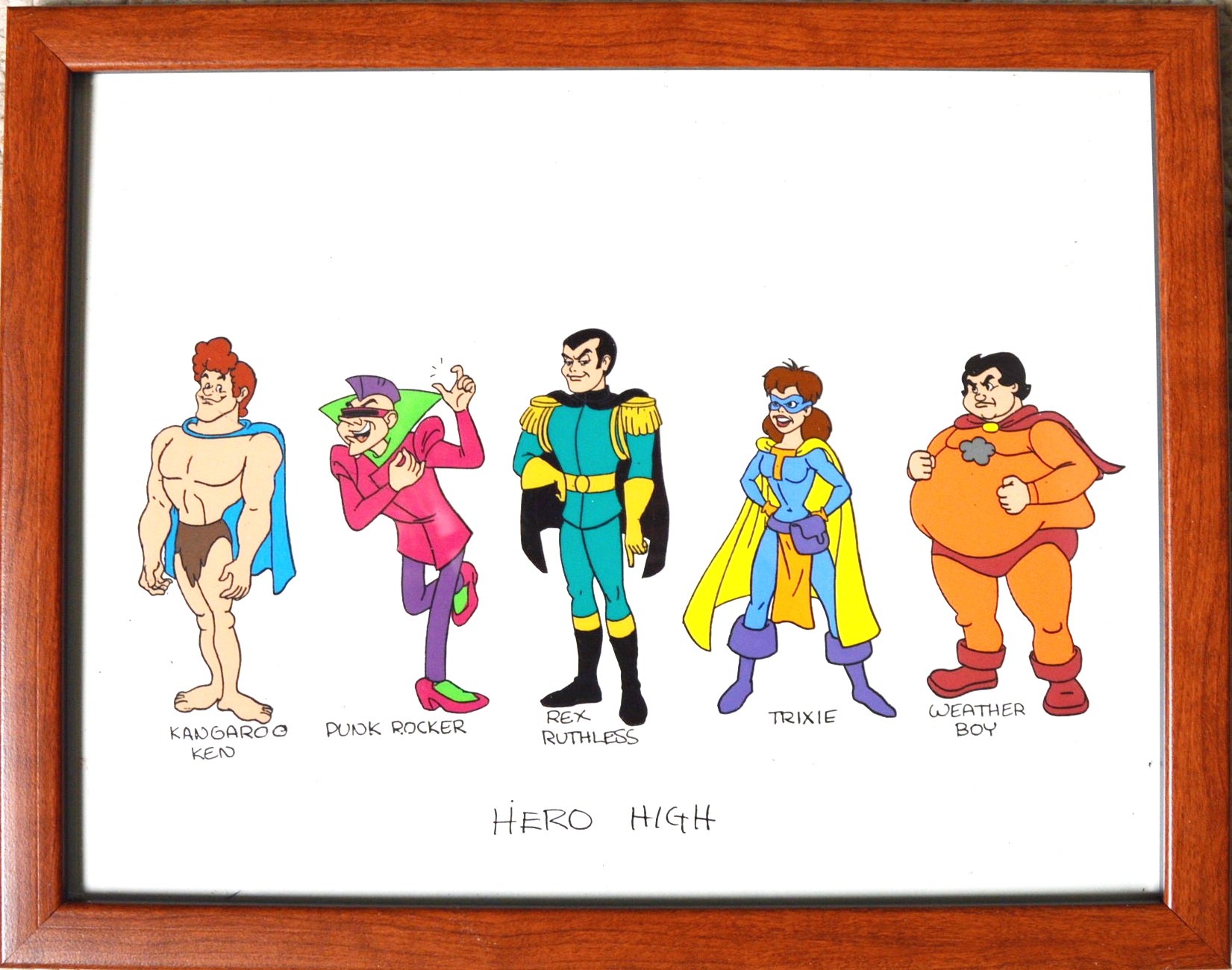 Original Cartoon Cels for "Hugo High"