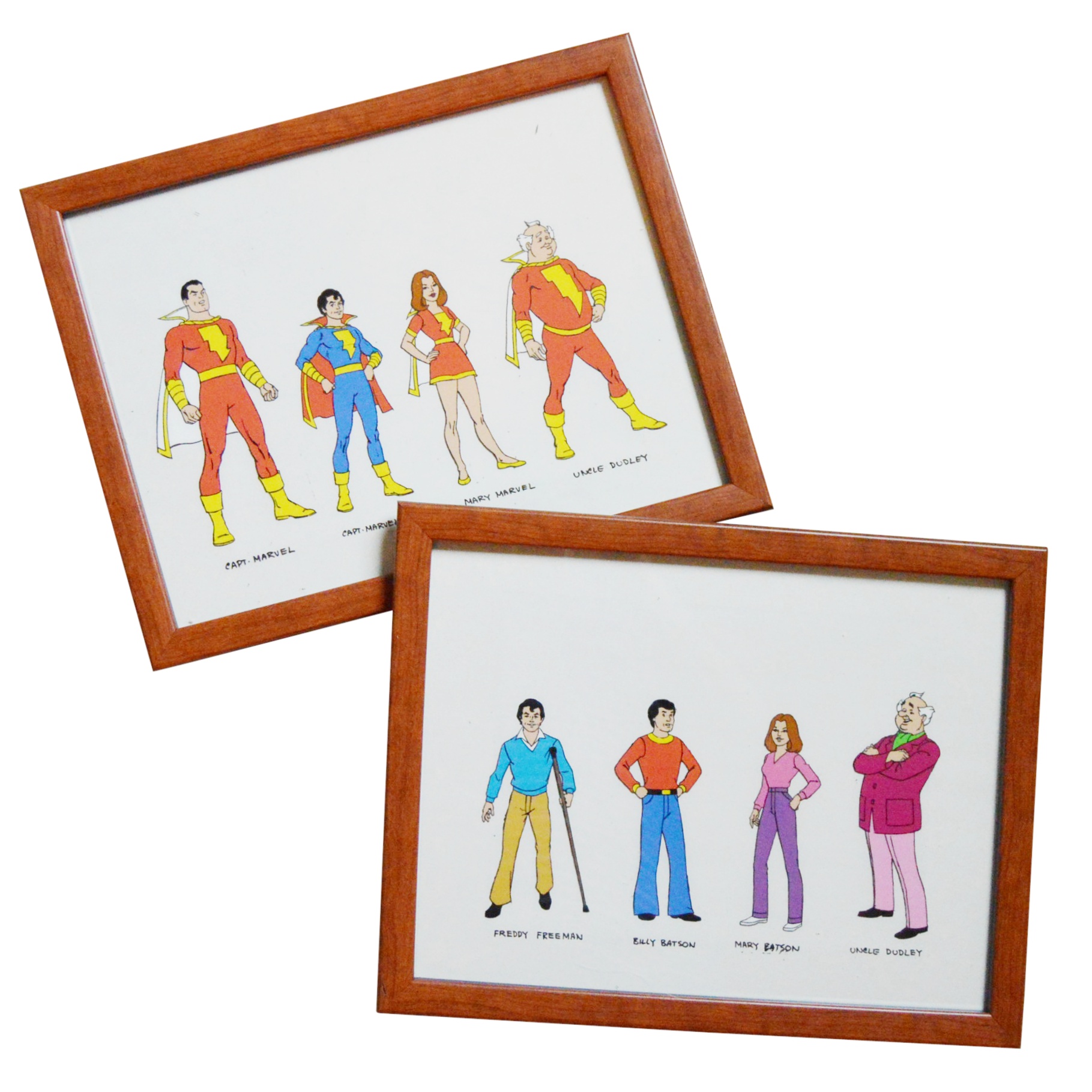 Original Cartoon Cels for "Captain Marvel"