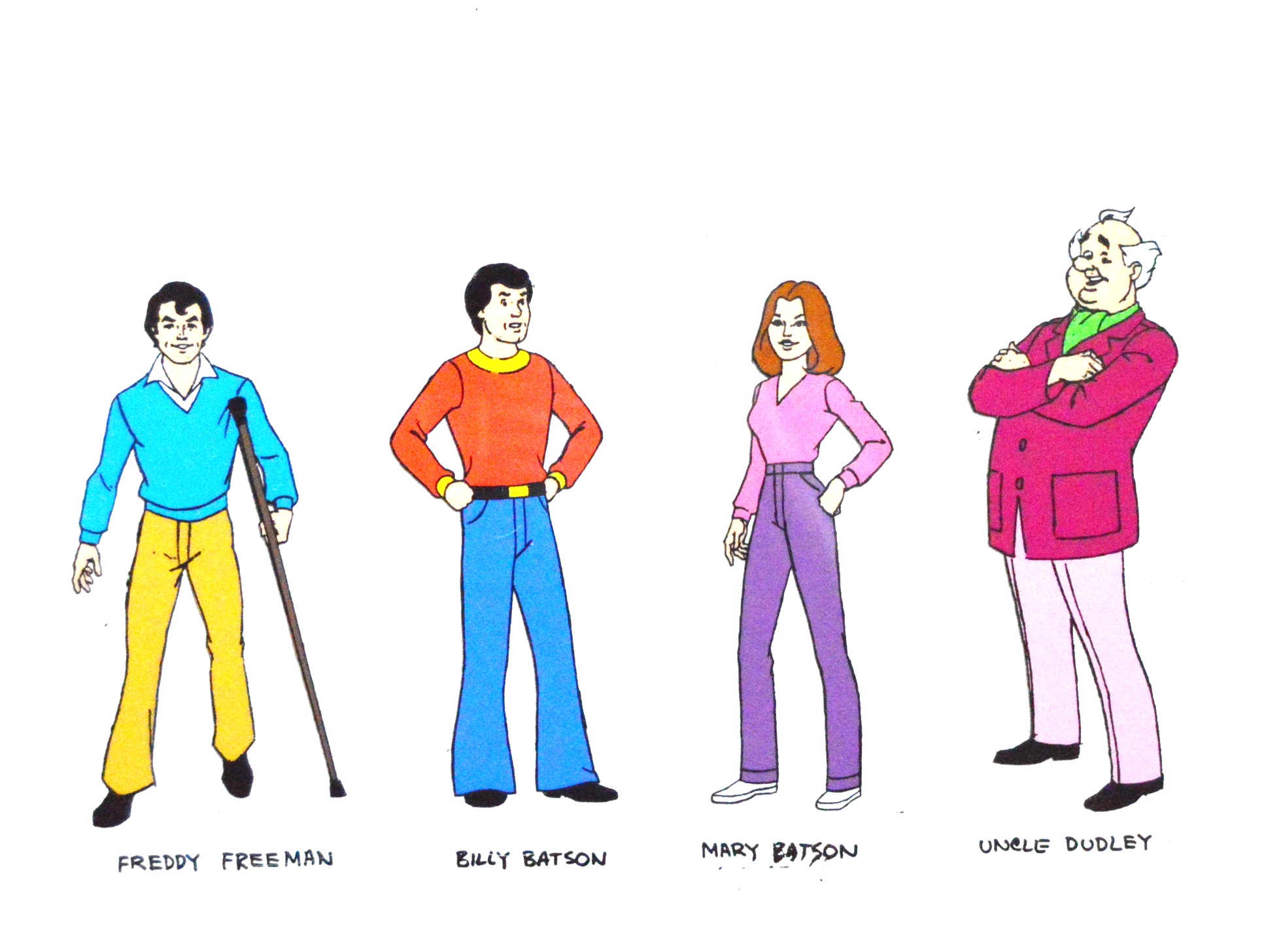 Original Cartoon Cels for "Captain Marvel"