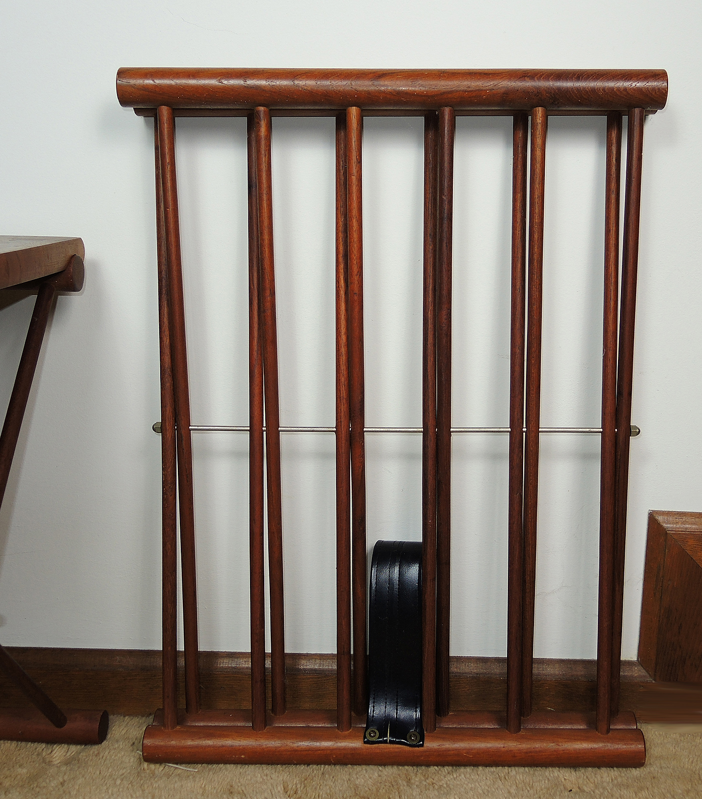 Vintage Danish Modern Style Mandalay Teak Folding Side Tables