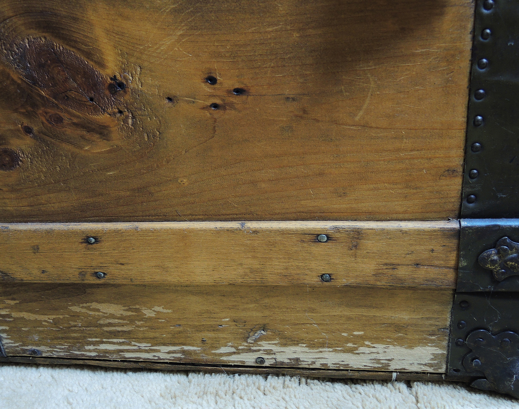 Vintage Wooden Steamer Trunk