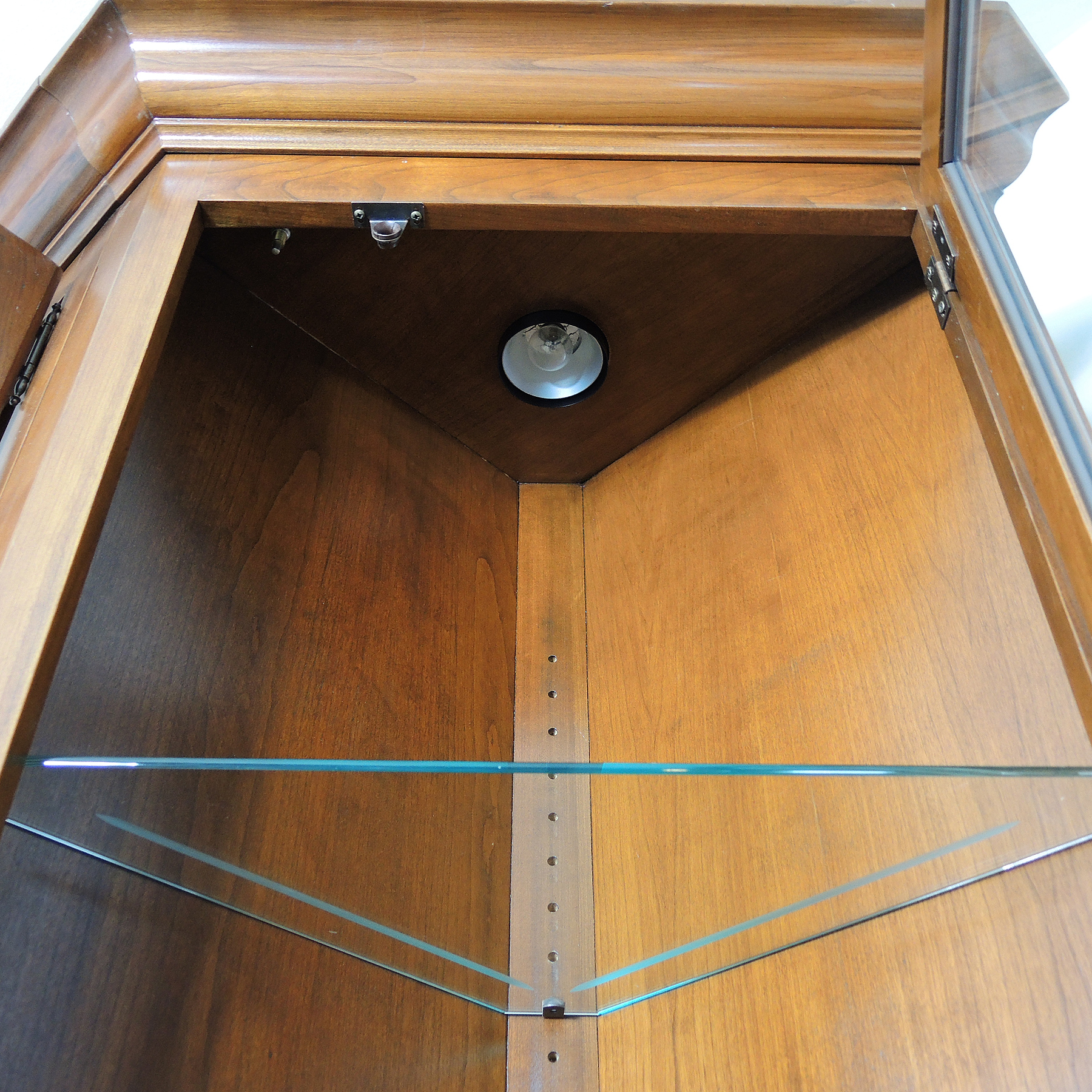 Cherry Modular Entertainment Wall Unit Cabinet by Wagner Wood Co.