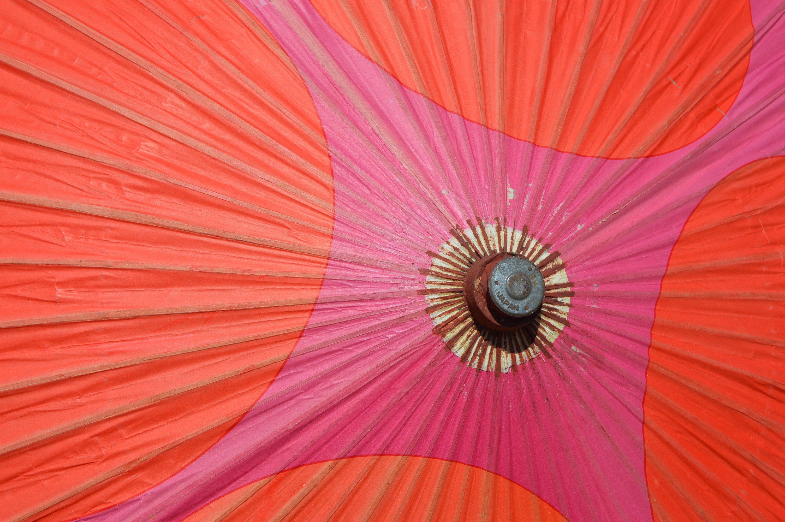 Vintage Japanese Paper and Bamboo Parasols